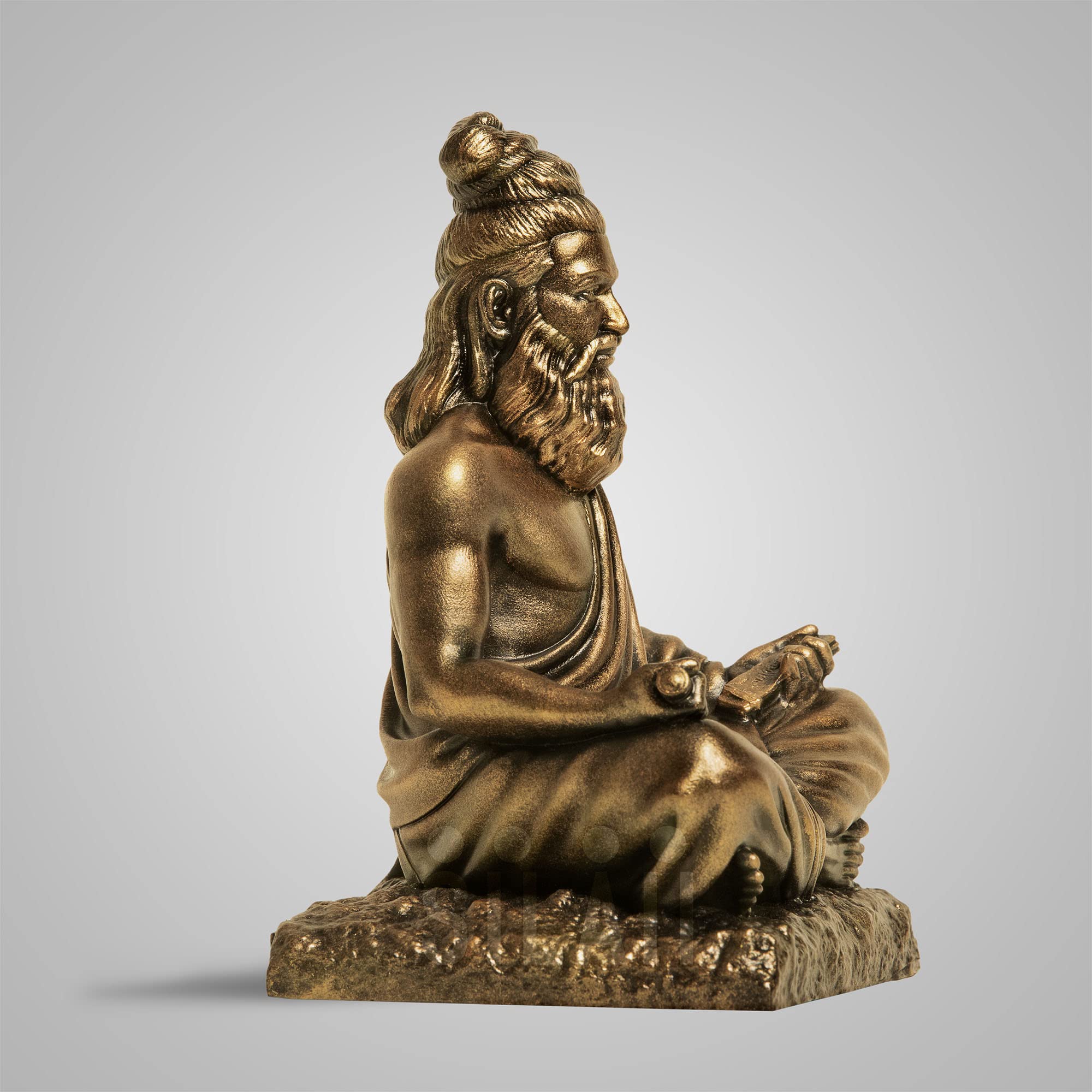 Silaii Thiruvalluvar Sculpture - 5 Inch, Antique Bronze Colour